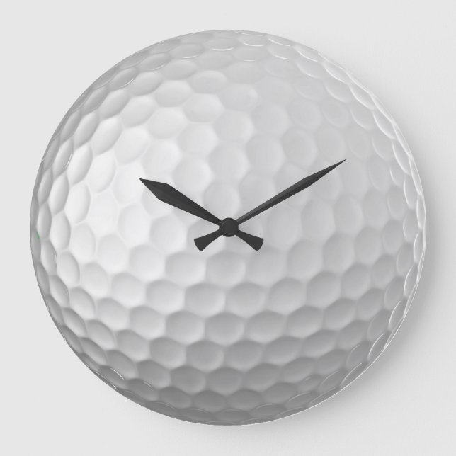 Reloj Redondo Grande Textura de la bola de golf (Anverso)