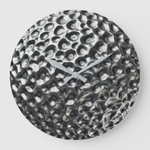 Reloj Redondo Grande Textura moderna de la pelota de golf metálica