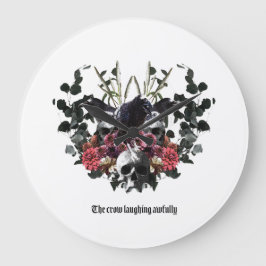 Reloj Redondo Grande The Crow Laughing Awfully