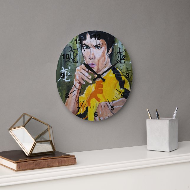 Reloj Redondo Grande The Dragon Painting by Alfred Fox (Oficina)