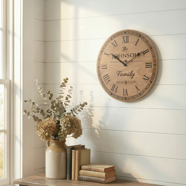 Reloj Redondo Grande The Family JOHNSON Wall Clock (Subido por el creador)