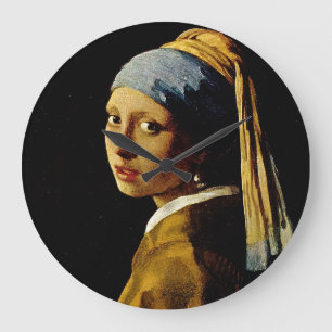 Reloj Redondo Grande The Girl with a Turban/Girl with the Pearl Earring