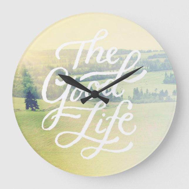 Reloj Redondo Grande The Good Life 2 (Anverso)
