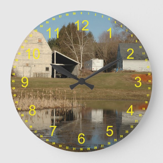 Reloj Redondo Grande The Gray Barn (Anverso)