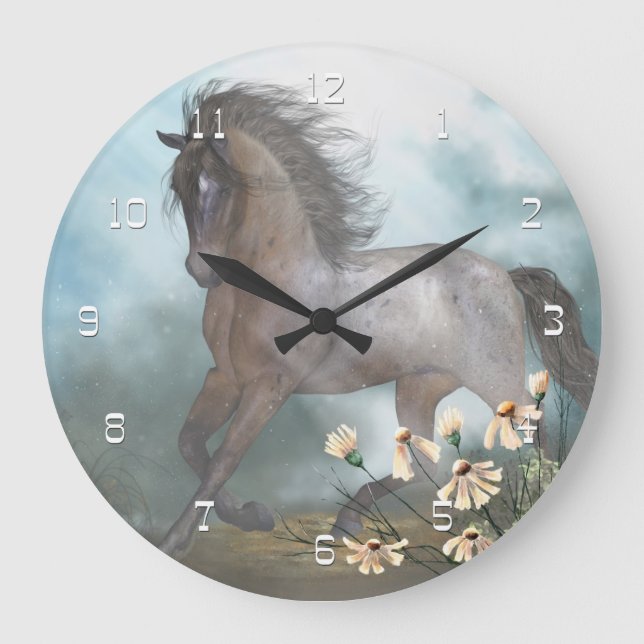 Reloj Redondo Grande The Horse Wall Clock (Anverso)