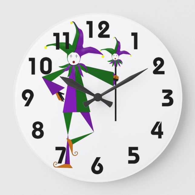Reloj Redondo Grande The Jester Wall Clock (Anverso)