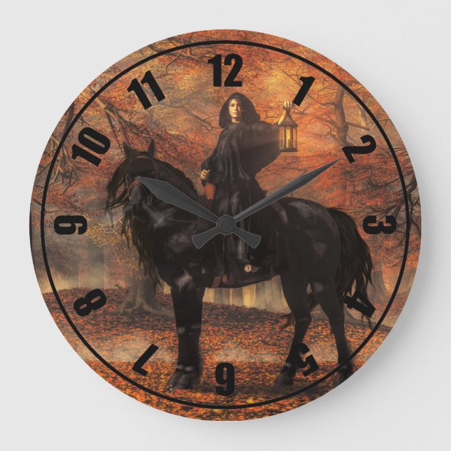 Reloj Redondo Grande The Lady of Halloween (Anverso)