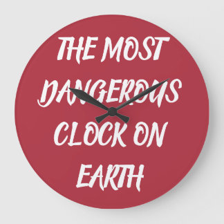 Reloj Redondo Grande THE MOST DANGEROUS BLANKET ON EARTH Fleece Blanket