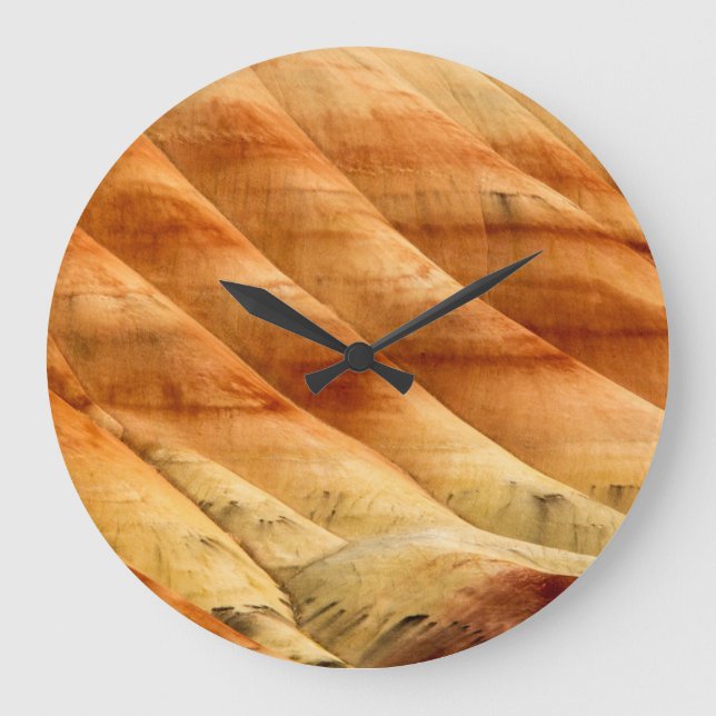 Reloj Redondo Grande The Painted Hills In The John Day Fossil Beds 2 (Anverso)
