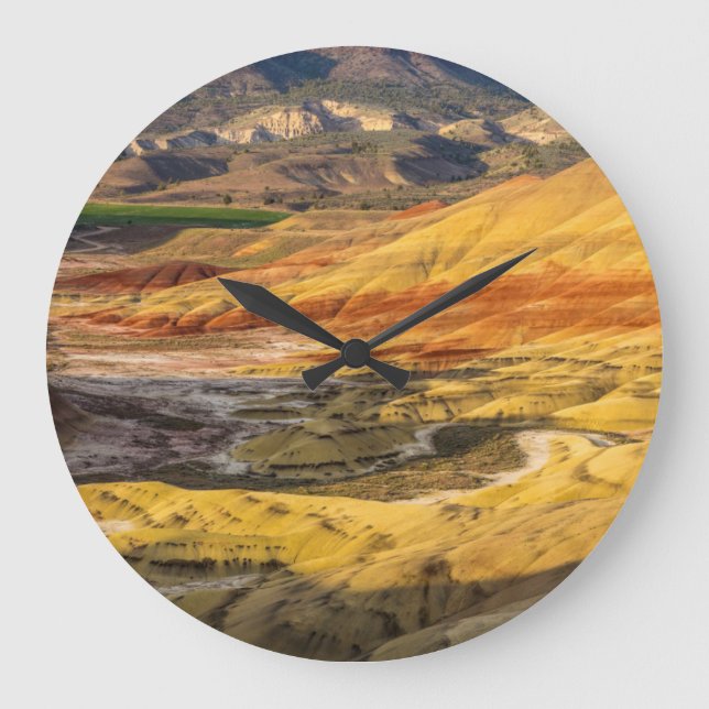Reloj Redondo Grande The Painted Hills In The John Day Fossil Beds 3 (Anverso)