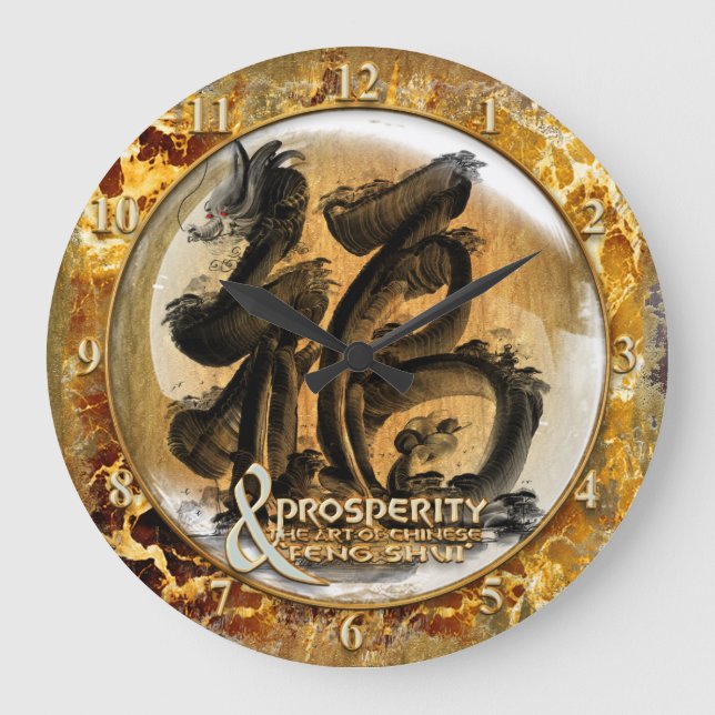Reloj Redondo Grande THE PROSPERITY CONNEXION : Art of Chinese Fengshui (Anverso)