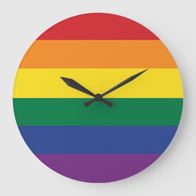 Reloj Redondo Grande The Rainbow Flag (Anverso)