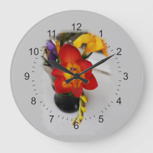 Reloj Redondo Grande The red freesia