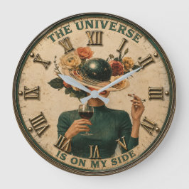 Reloj Redondo Grande The Universe Is On My Side Cosmic Woman 