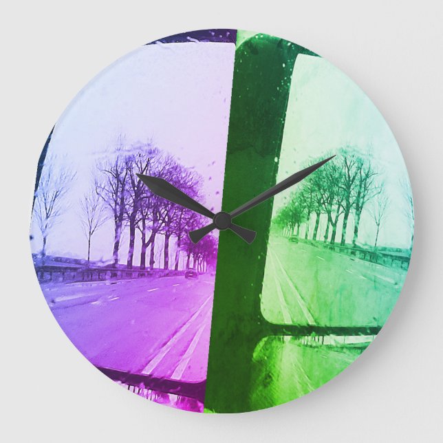 Reloj Redondo Grande The Way Home from Work (Anverso)