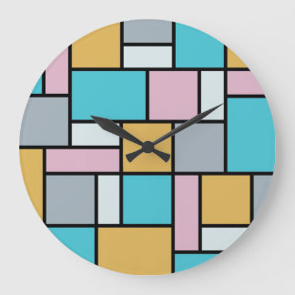 Reloj Redondo Grande Theo van Doesburg - composición 17 - arte de