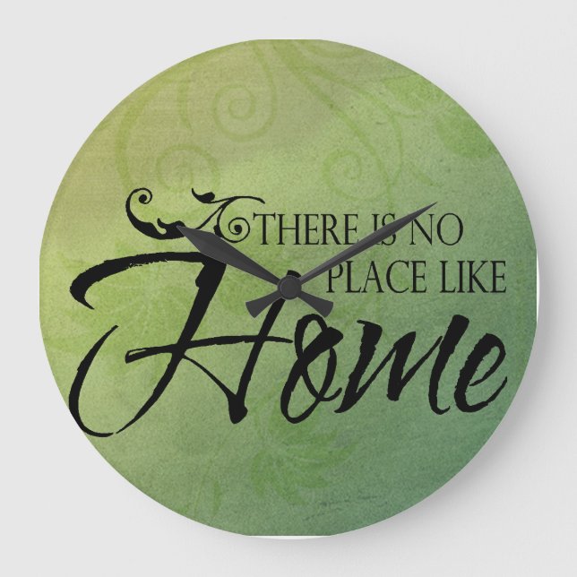 Reloj Redondo Grande There is no place like home (Anverso)