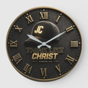 Reloj Redondo Grande Think Like Christ Romans 12:2 Christian Gift