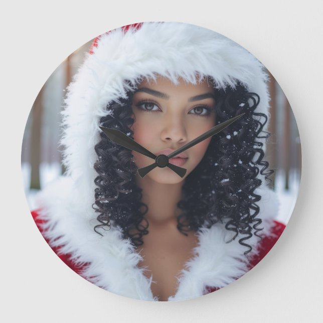 Reloj Redondo Grande Throw Pillow (Anverso)