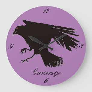 Reloj Redondo Grande Thunder_Cove de diseño psicodélico de Hippie Gro