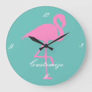 Reloj Redondo Grande Thunder_Cove de flamenco rosa