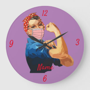 Reloj Redondo Grande Thunder_Cove: Empoderamiento femenino enmascarado