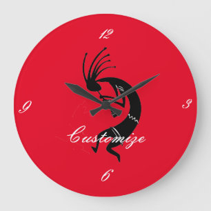 Reloj Redondo Grande Thunder_Cove, jugador de flauta de Kokopelli