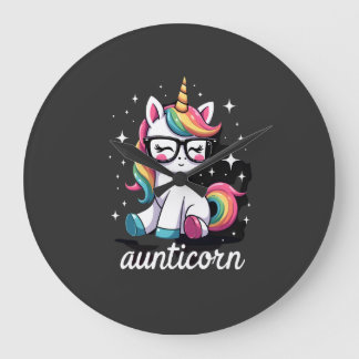 Reloj Redondo Grande Tía unicornio tía haciendo dabbing tía unicornio t