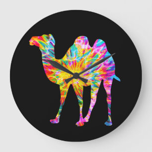 RELOJ REDONDO GRANDE TIE DYE CAMEL