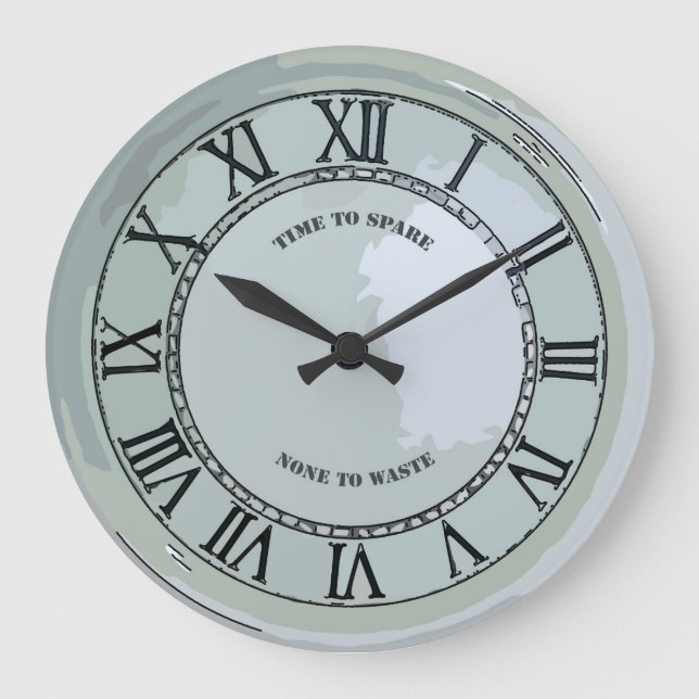 Reloj Redondo Grande Tiempo De Ahorro (Anverso)