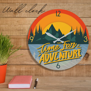 Reloj Redondo Grande Tiempo de aventura