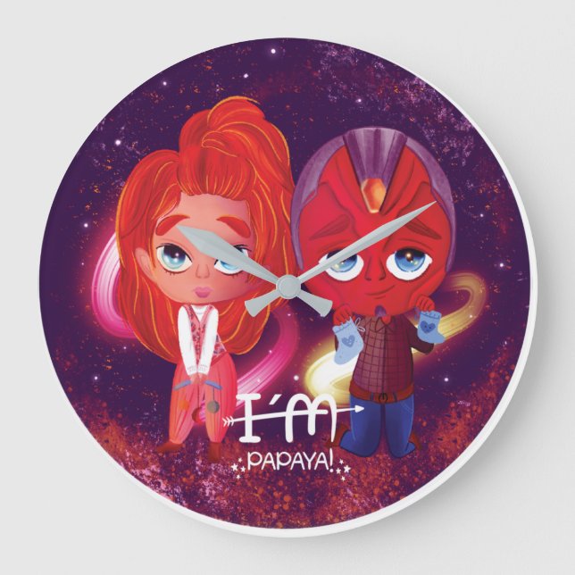 Reloj Redondo Grande tiempo de avisión (Anverso)