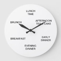 Tiempo de comer un reloj grande