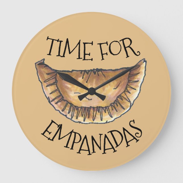 Reloj Redondo Grande Tiempo de Empanadas para la pastelería española (Anverso)