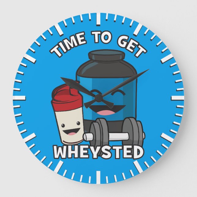 Reloj Redondo Grande Tiempo De Hacerse Ocupar - Divertido Entrenamiento (Anverso)