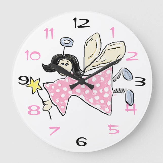 Reloj Redondo Grande Tiempo de hadas (Anverso)