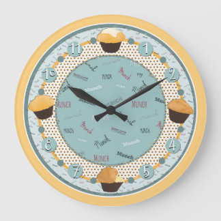 Reloj Redondo Grande Tiempo de Munch my Muffin (Reloj)