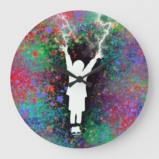 Reloj Redondo Grande Tiempo de tormenta (Anverso)