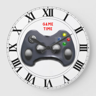 Reloj Redondo Grande Tiempo de videojuegos