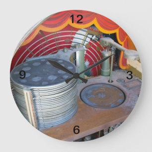 Reloj Redondo Grande Tiempo de Wurlie