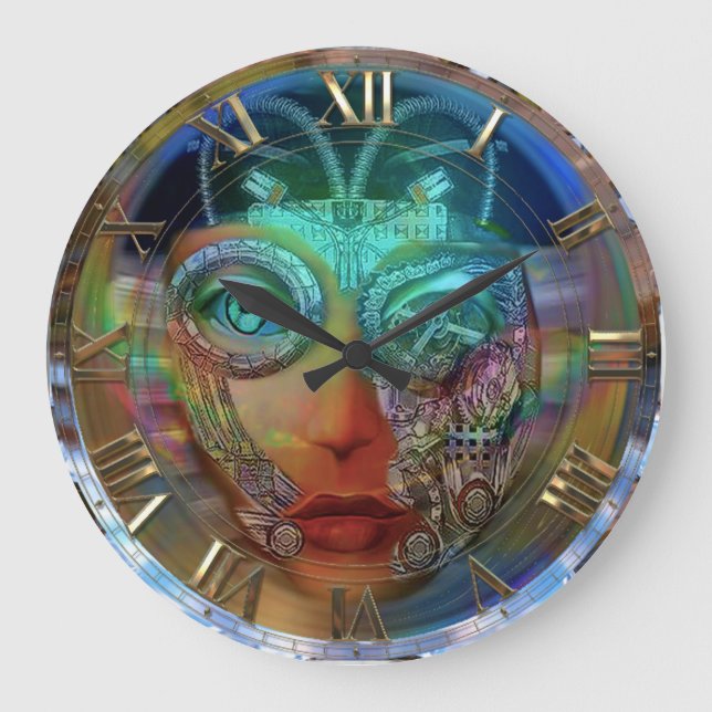 Reloj Redondo Grande Tiempo de Zyborg (Anverso)