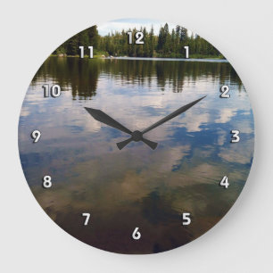 Reloj Redondo Grande ¡Tiempo del lago!