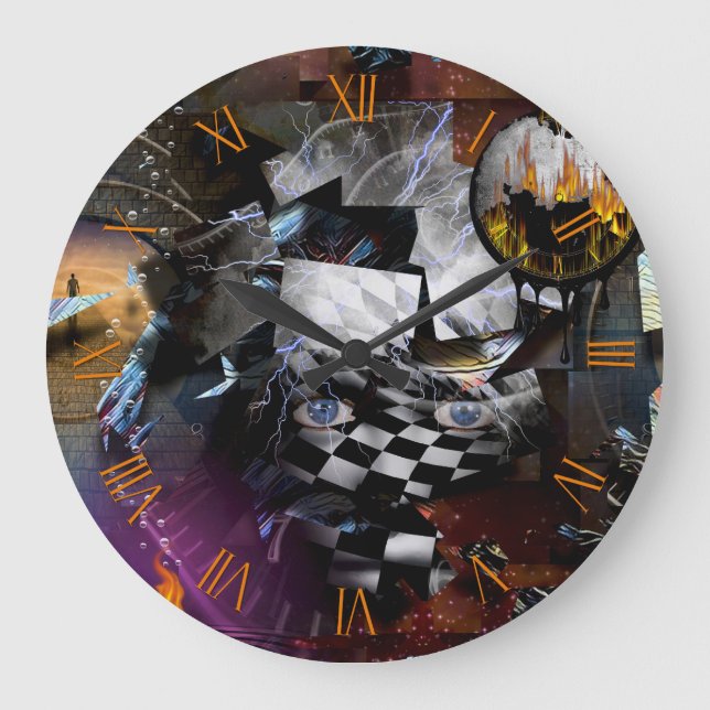 Reloj Redondo Grande Tiempo e imaginación (Anverso)