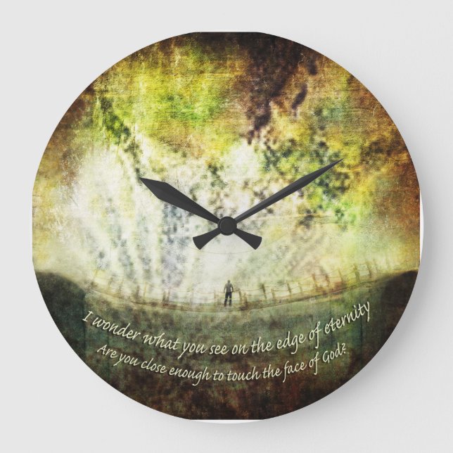 Reloj Redondo Grande Tiempo - "El borde de la eternidad" (Anverso)