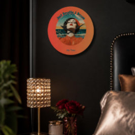 Reloj Redondo Grande Tiempo para mí, solo respira y sueña Retro Tiempo