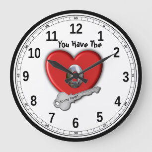 RELOJ REDONDO GRANDE TIENES LA CLAVE DE MI CORAZÓN