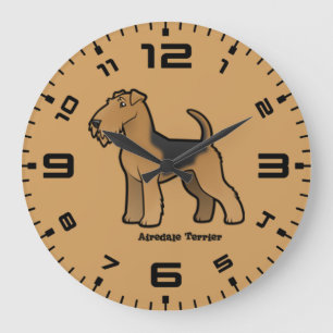 Reloj Redondo Grande tierra de airedale
