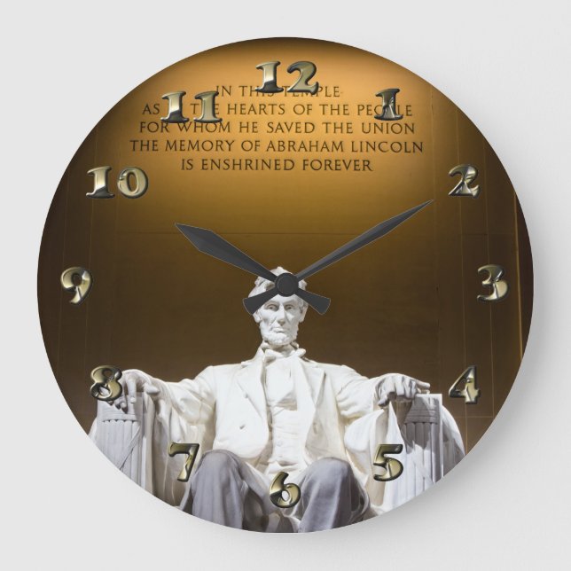 Reloj Redondo Grande Tierra de Lincoln (Anverso)