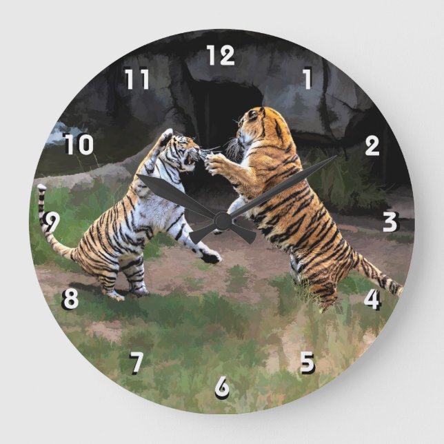 RELOJ REDONDO GRANDE TIGER TIGER (Anverso)