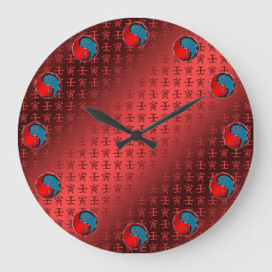 Reloj Redondo Grande Tigre de Agua